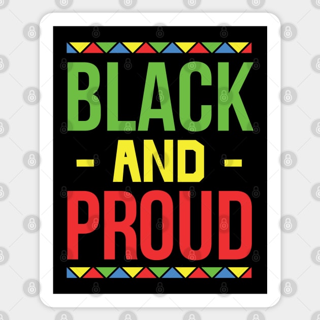 Black and Proud, Black History Month, Black Lives Matter, African American History Sticker by UrbanLifeApparel